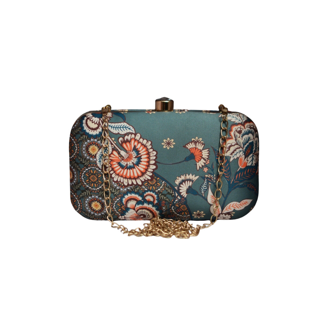 Artklim Floral Printed Clutch