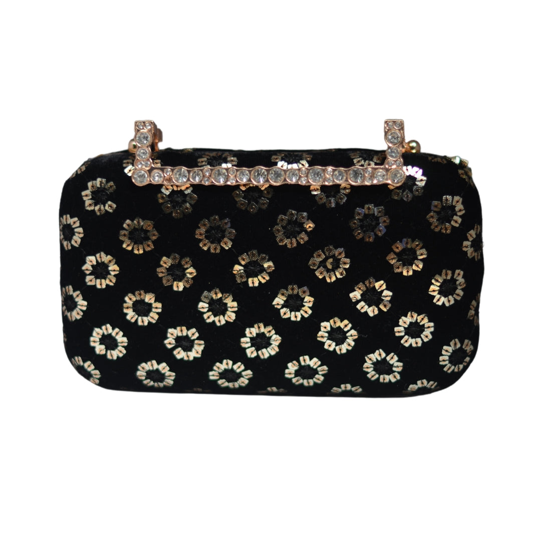 Artklim Black Sequence Evening Clutch