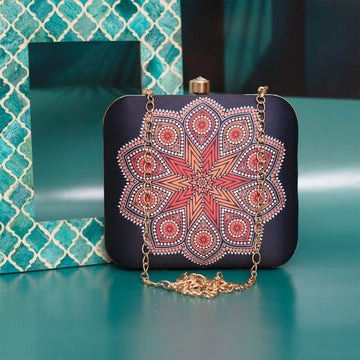 Symmetrical Mandala Clutch