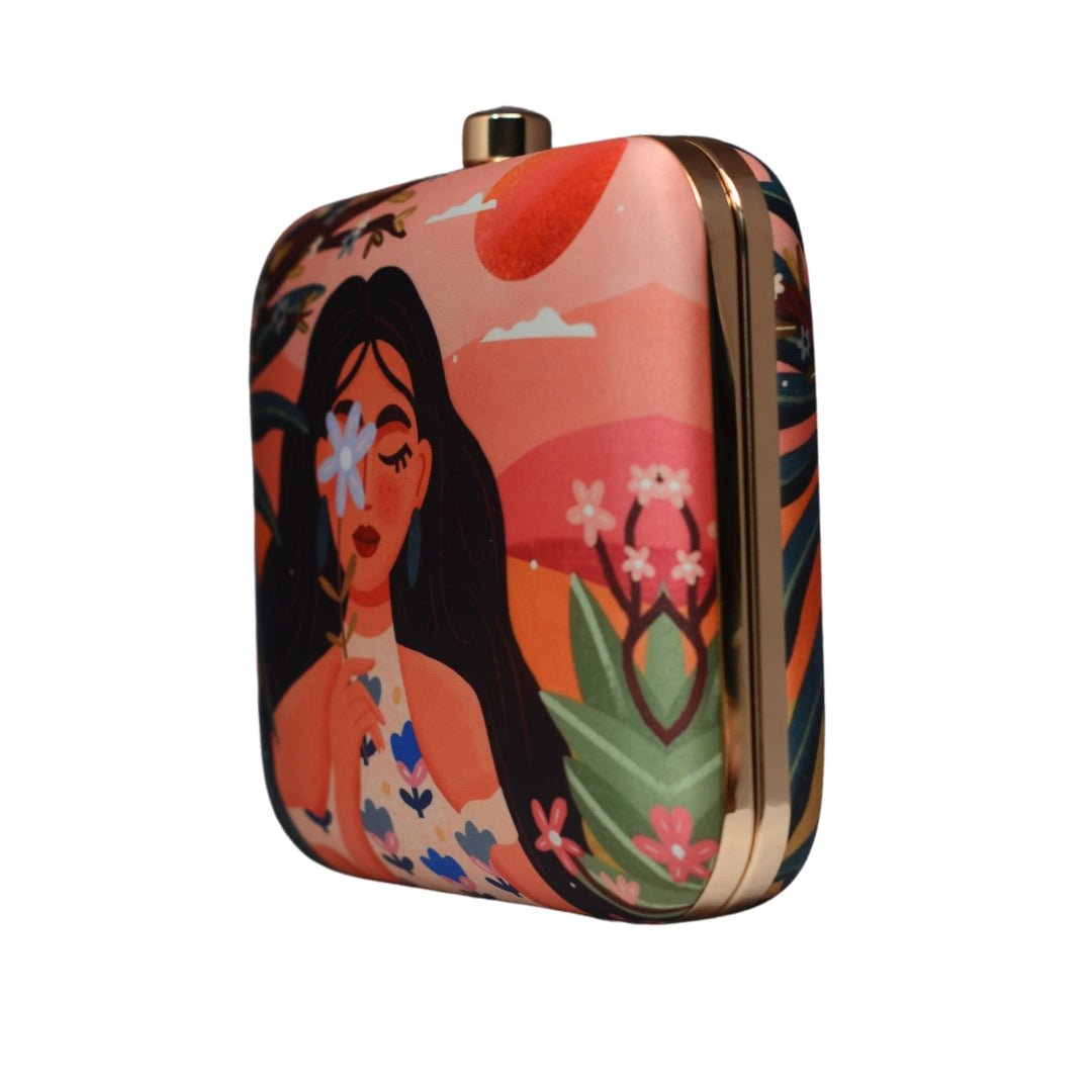 Artklim Beach Vibes Printed Clutch