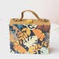 Multipattern Leaves Printed Suitcase Style