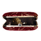 Maroon Floral Embroidery Party Clutch