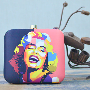 Artklim Marilyn Monroe Printed Clutch