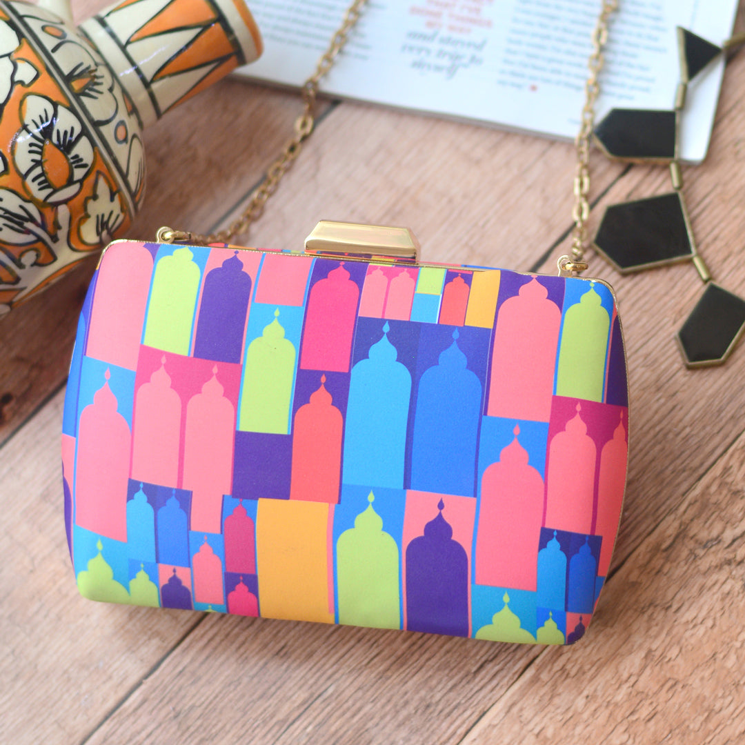 Shades Of Neon Clutch