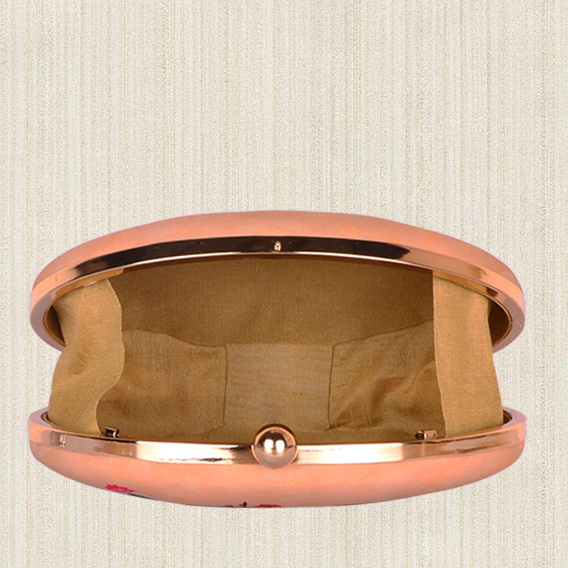 Oval Elephant Print Clutch