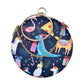 Funky Christmas Round Clutch