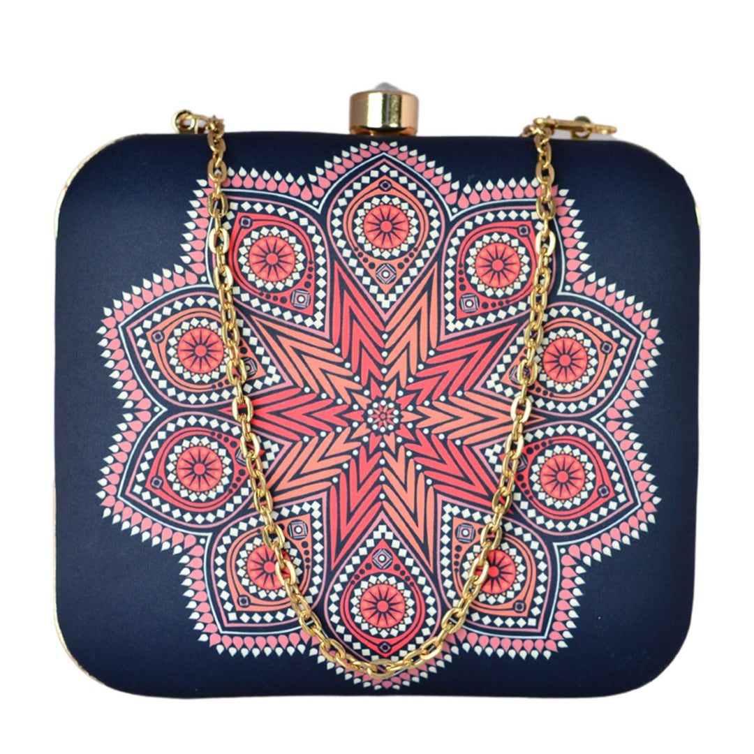 Symmetrical Mandala Clutch