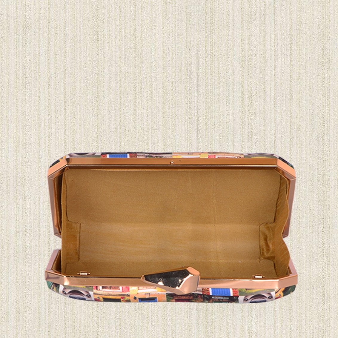 Colourful Doors Printed Clutch