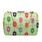 Green Clutch With Multicolor Embroidery