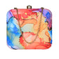 Rainbow Colored Printed Clutch