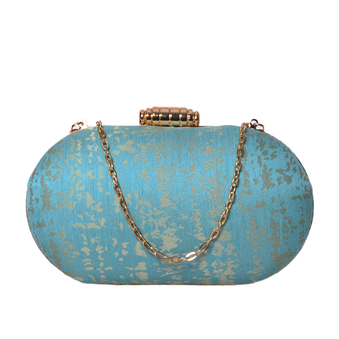 Artklim Vibrant Sky Blue Clutch