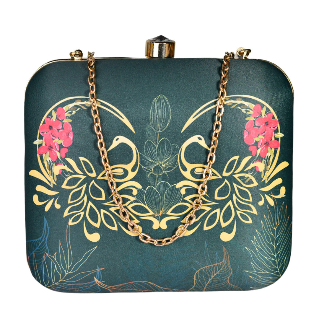 Decorative Printed Clutch