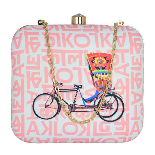Bicycle Auto Printed Clutch
