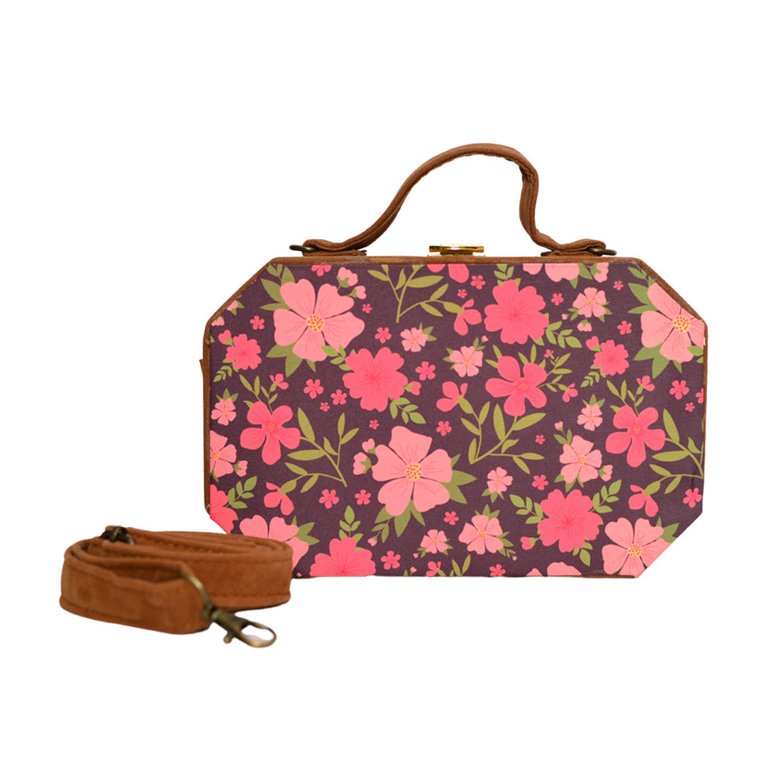 Floral Printed Clutch