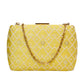Yellow Color Clutch With Sequin