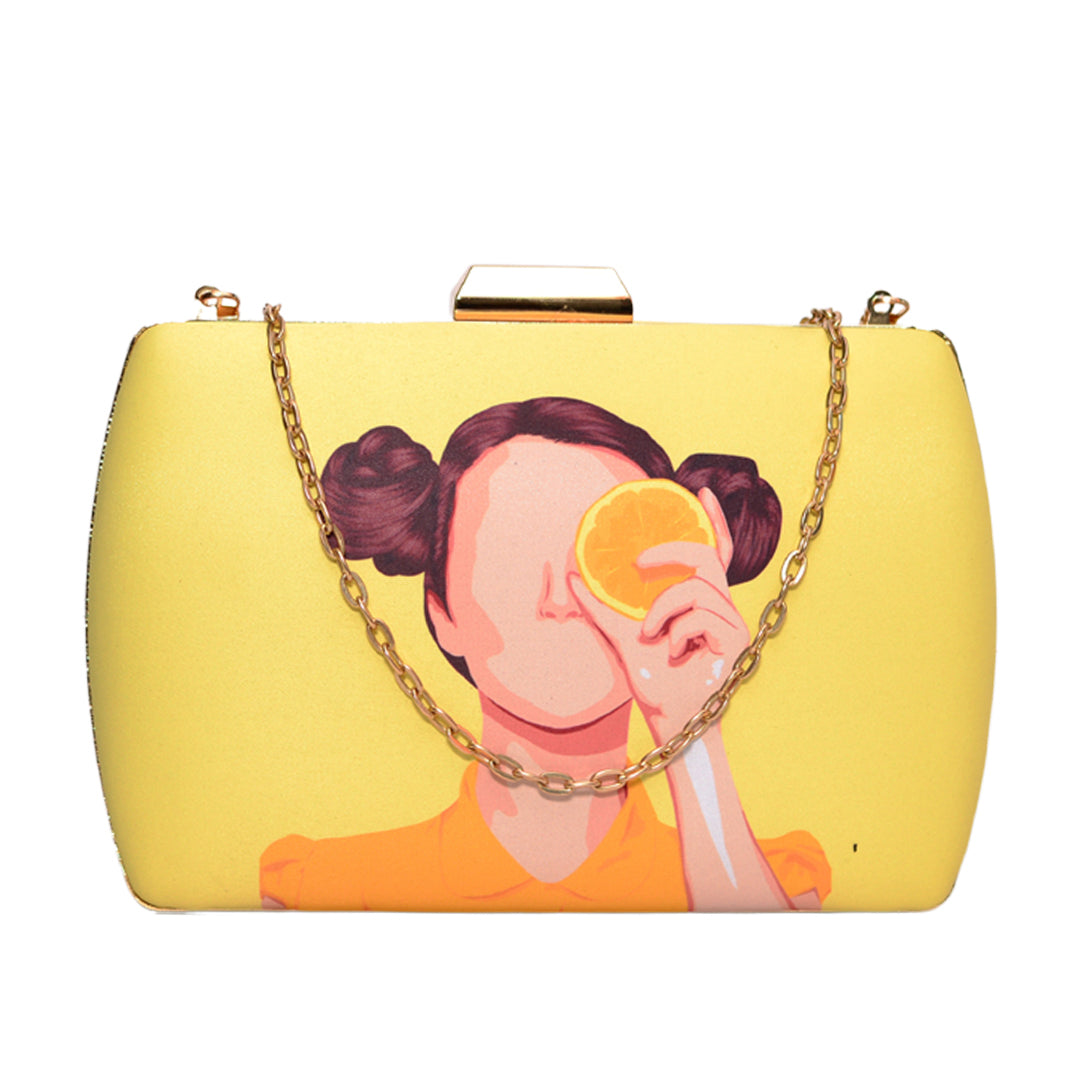 Lemon Girl Clutch