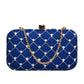 Artklim Royal Blue Color Clutch With Sequin