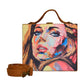 Blue Eyes Girl Portrait Clutch