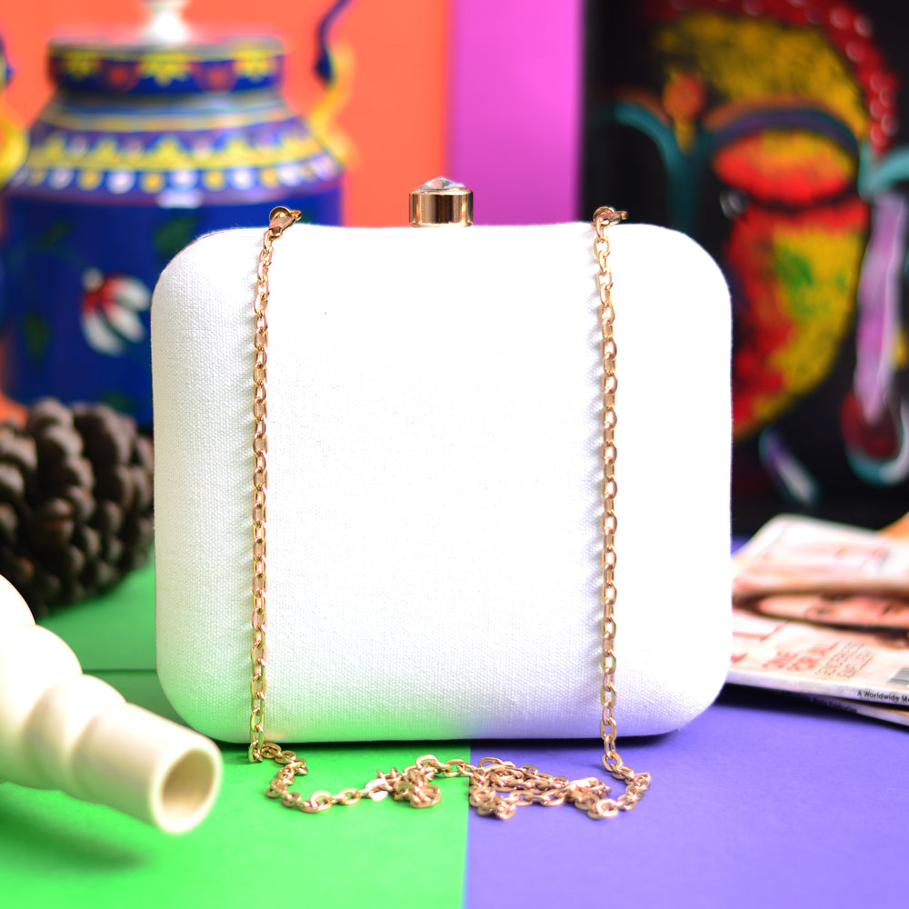 Glitter Designer Party Clutch Online - Buy Adorn Strip Black And Golden  Ladies Handbag - Everlasting Memories