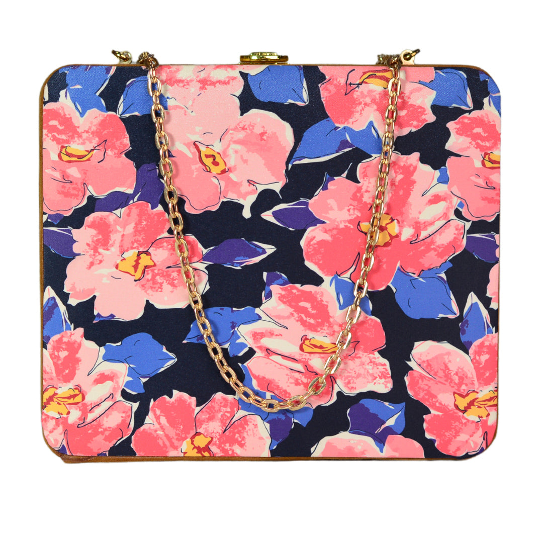 Multi Flower Printed MDFClutch