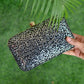 Artklim Black and Silver Sequins Party Clutch
