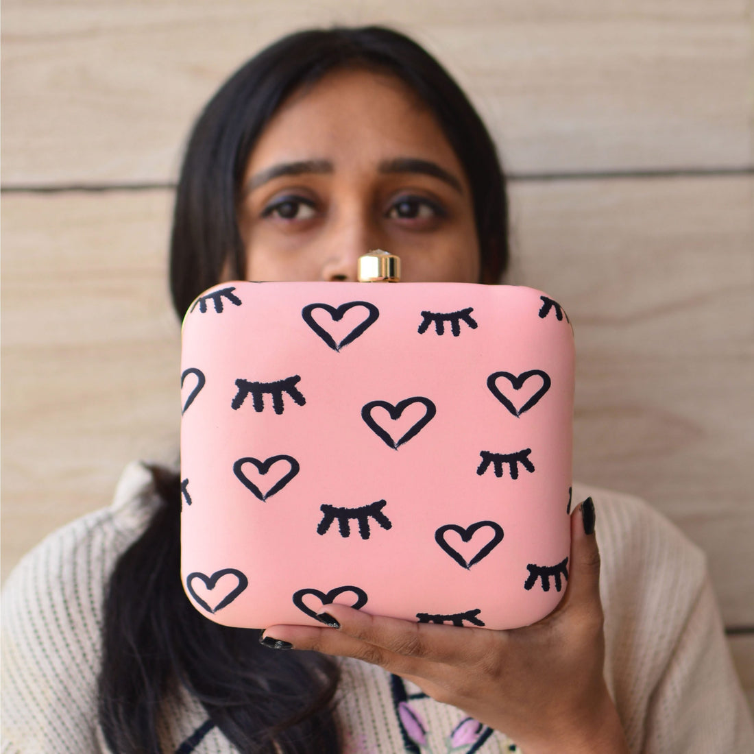 Artklim Peach  Valentine Clutch