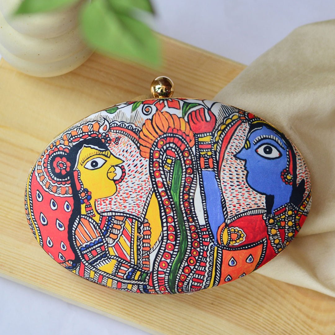Madhubani Print clutch