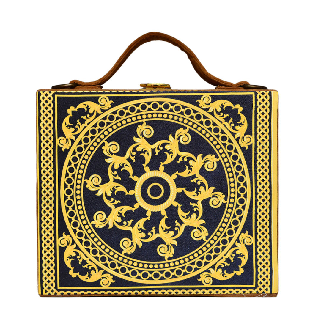 Yellow Printed Suitcase Style
