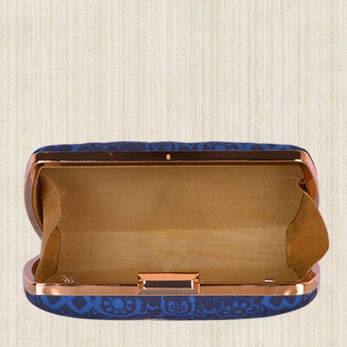 White Elephant Print Clutch