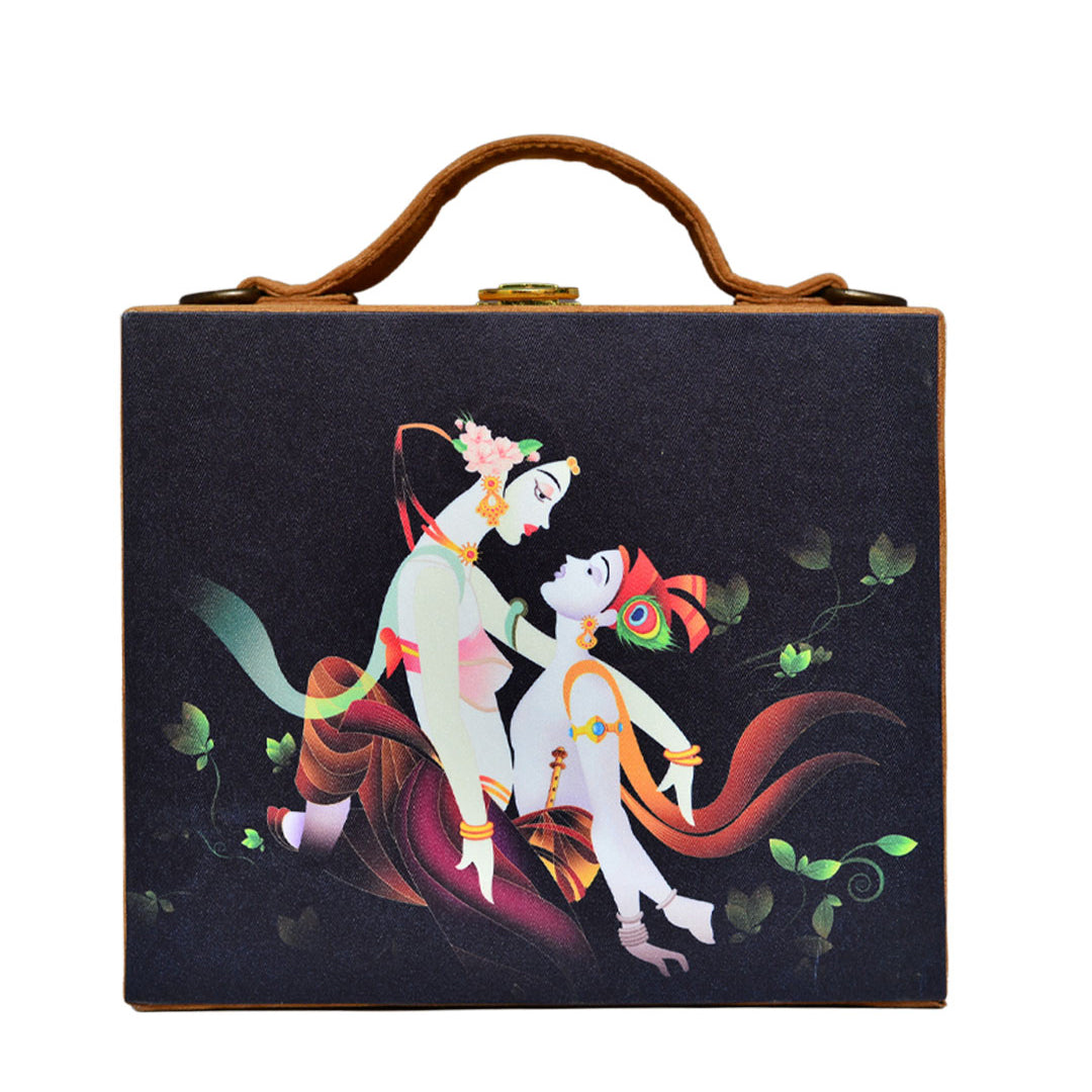 Radha Krishna Suitcase Style