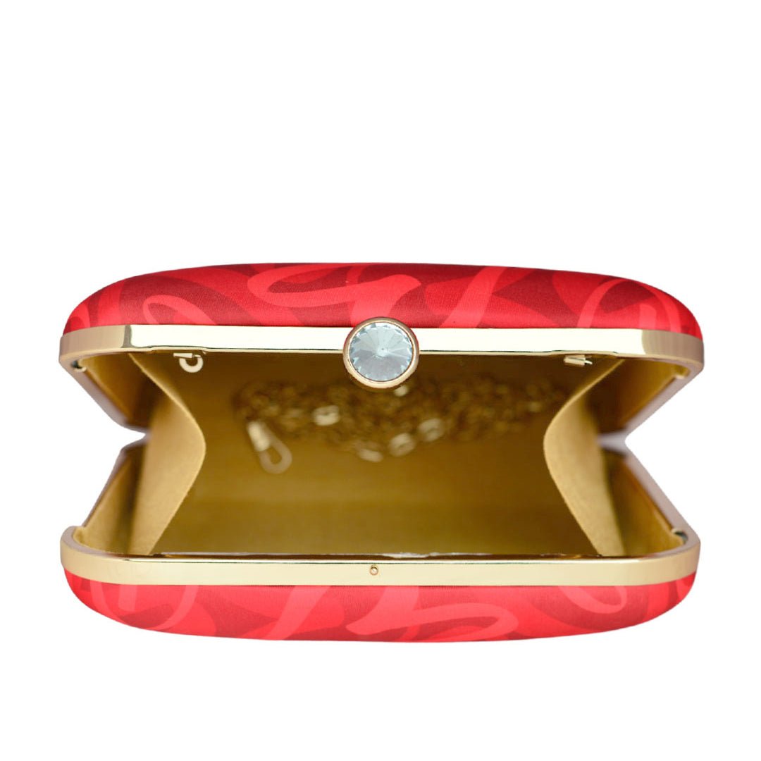 Artklim Red Hearts Valentine Clutch