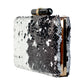 Artklim Half Silver and Black Clutch