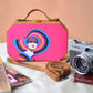 Bright Pink Clutch With Girl Portrait
