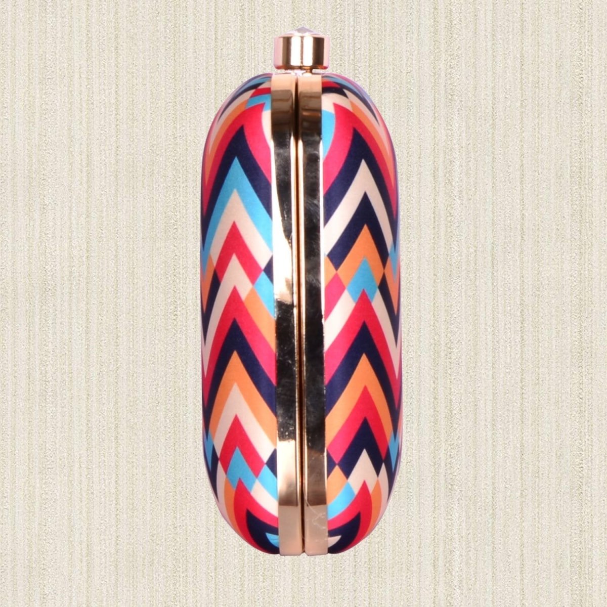 Artklim Zig Zag Printed Clutch