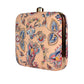 Floral Peach Printed Clutch