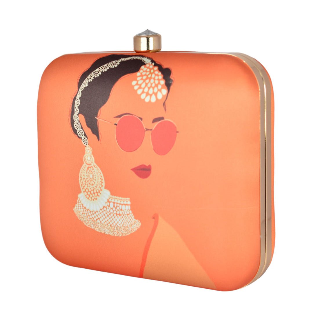 Goggle Indian Women Printed Clutch