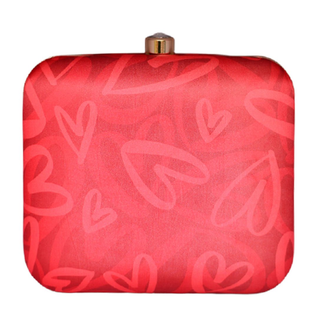 Artklim Red Hearts Valentine Clutch