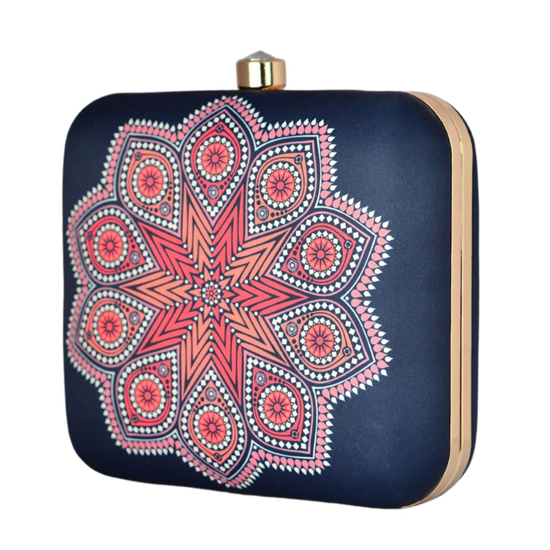 Symmetrical Mandala Clutch