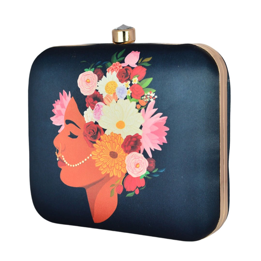 Flower Band Women Printed Clutch