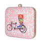 Bicycle Auto Printed Clutch