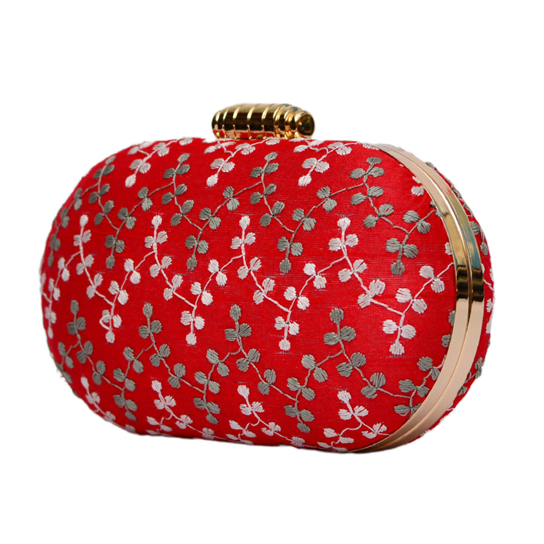 Dark hotsell red clutch