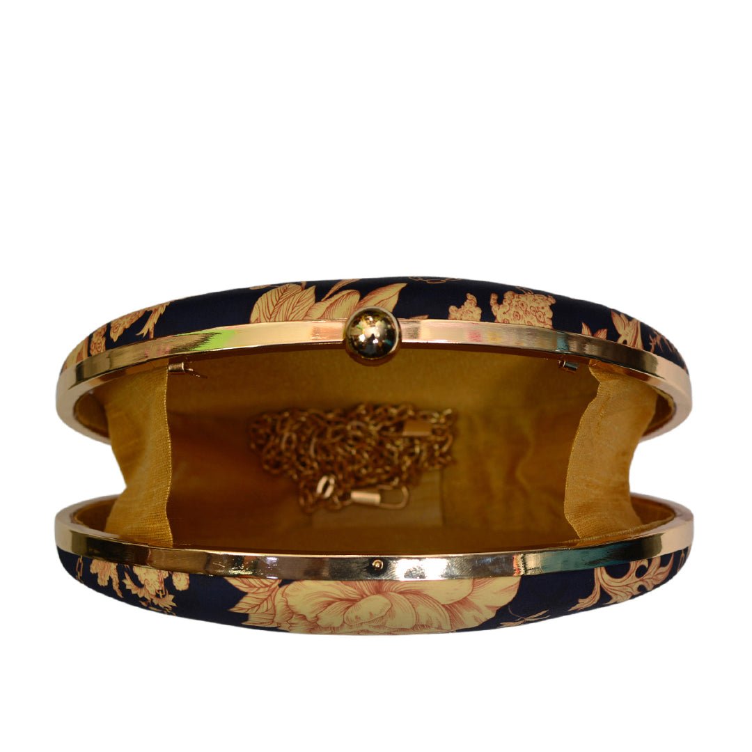 Golden Blue Nature Clutch