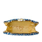 Artklim Navy Blue Designer Boat Shaped Clutch