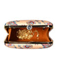 Floral Peach Printed Clutch