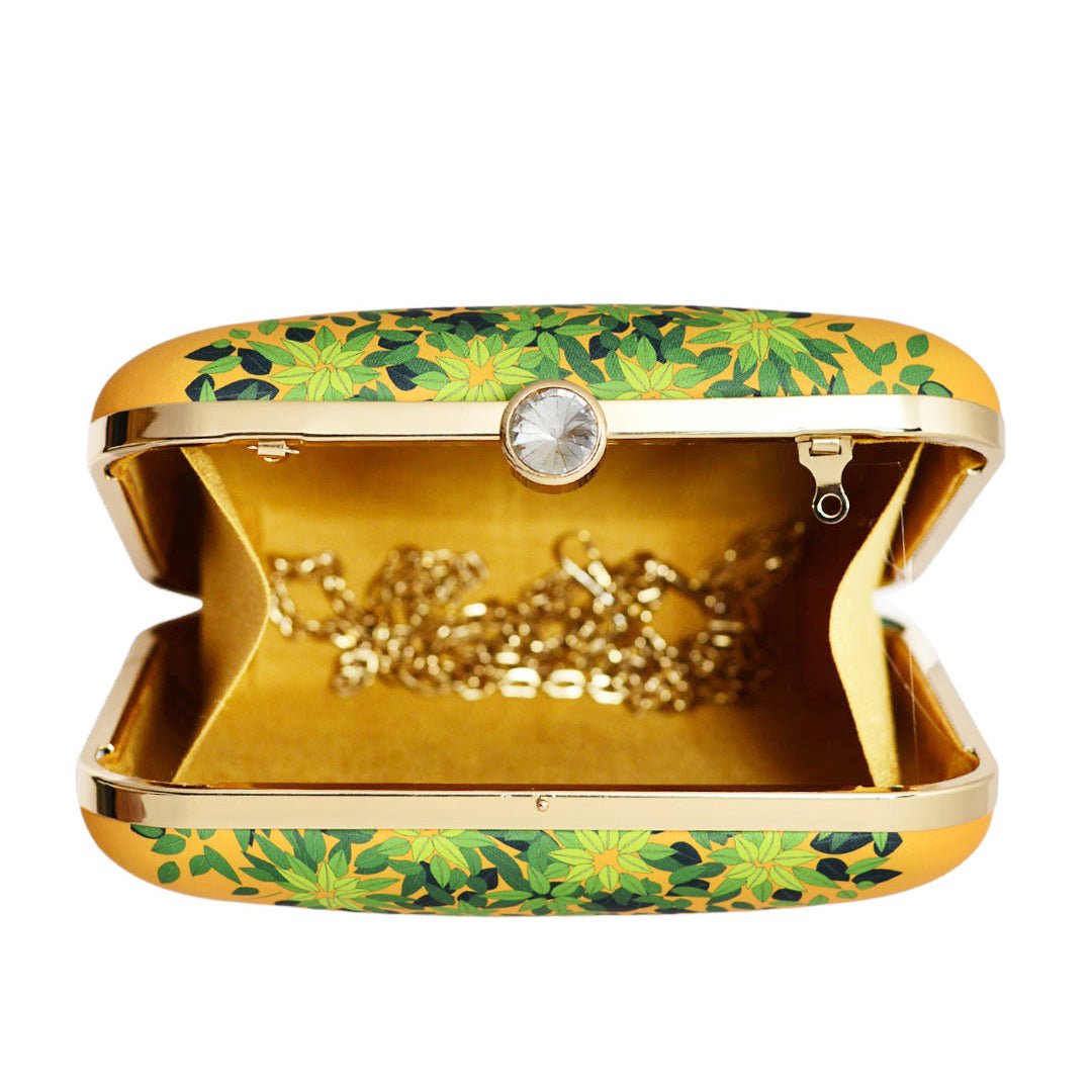 Elegant Peacock Printed Clutch