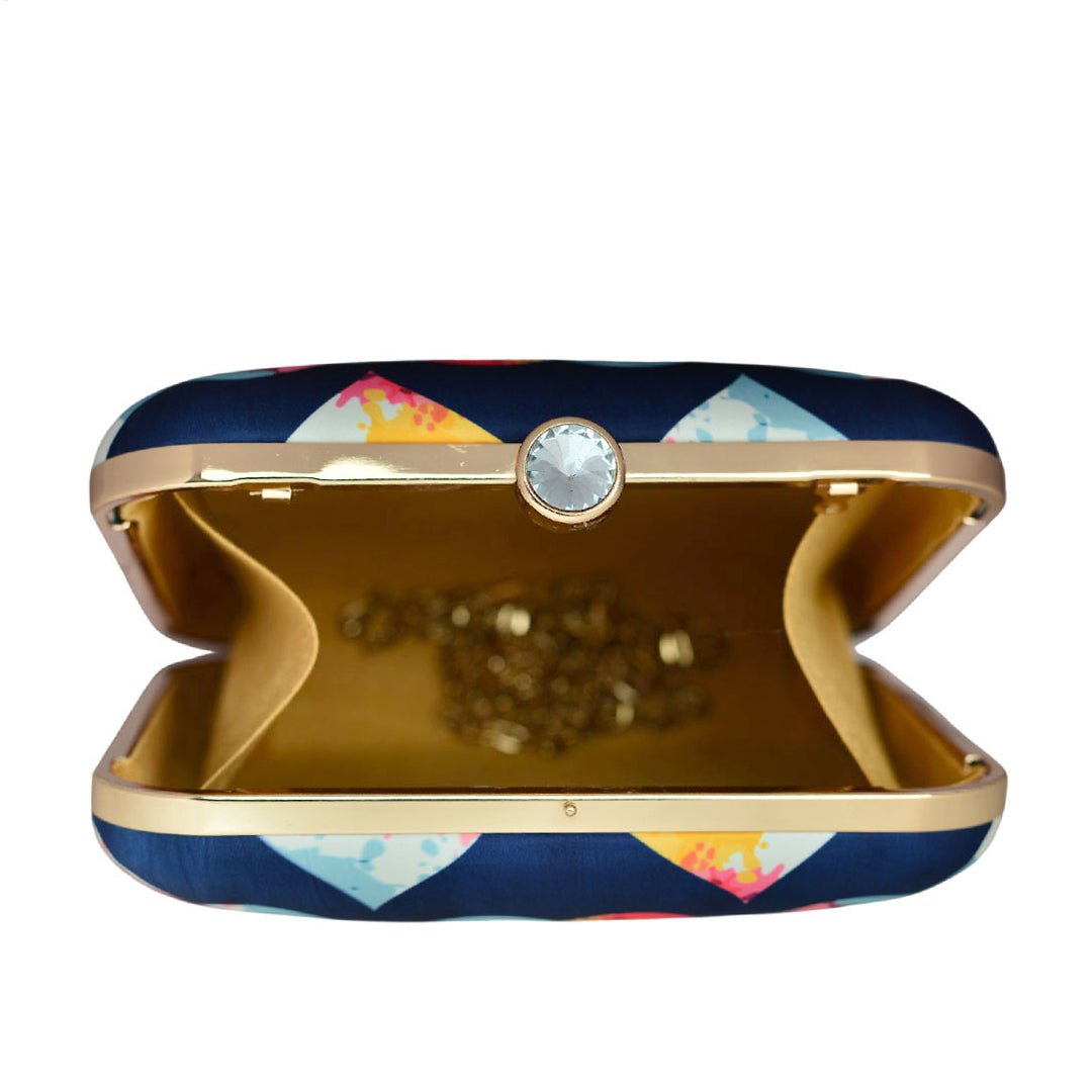 Artklim Colorful Heart Printed Clutch