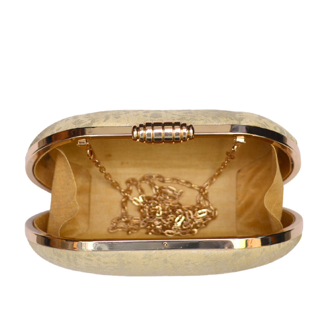 Artklim Gold Glitter Clutch