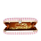 Pink Strip Pattern Clutch