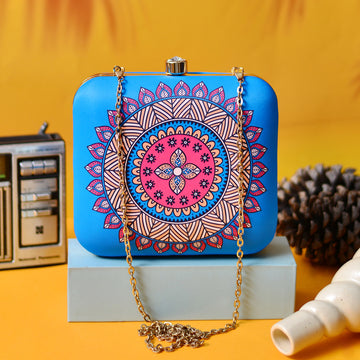 Multicolor Mandala Clutch