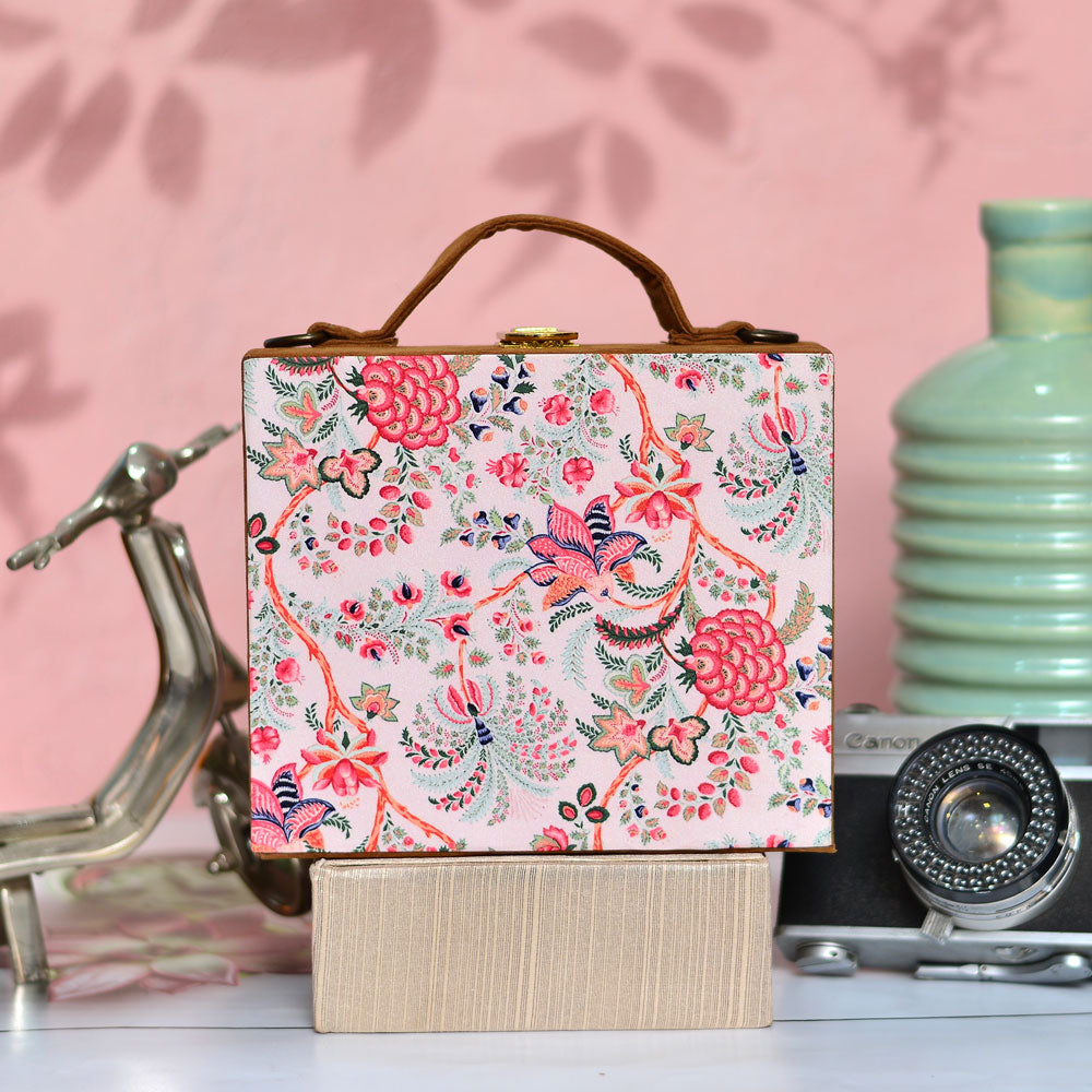 Floral Printed Suitcase Style